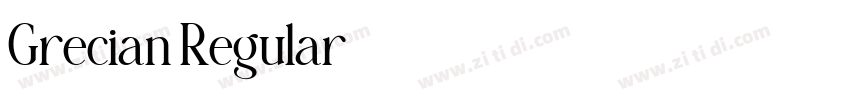 Grecian Regular字体转换